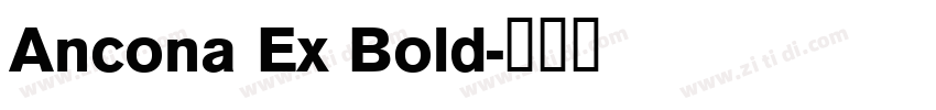 Ancona Ex Bold字体转换